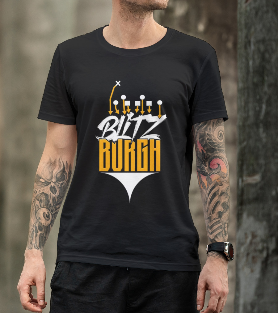 Pittsburgh Steelers Blitzburgh Football Play T-Shirt