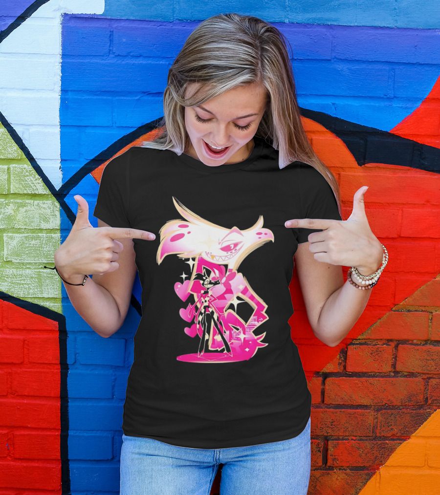 Angel Dust And Alastor Design Hazbin Hotel Series T-Shirt