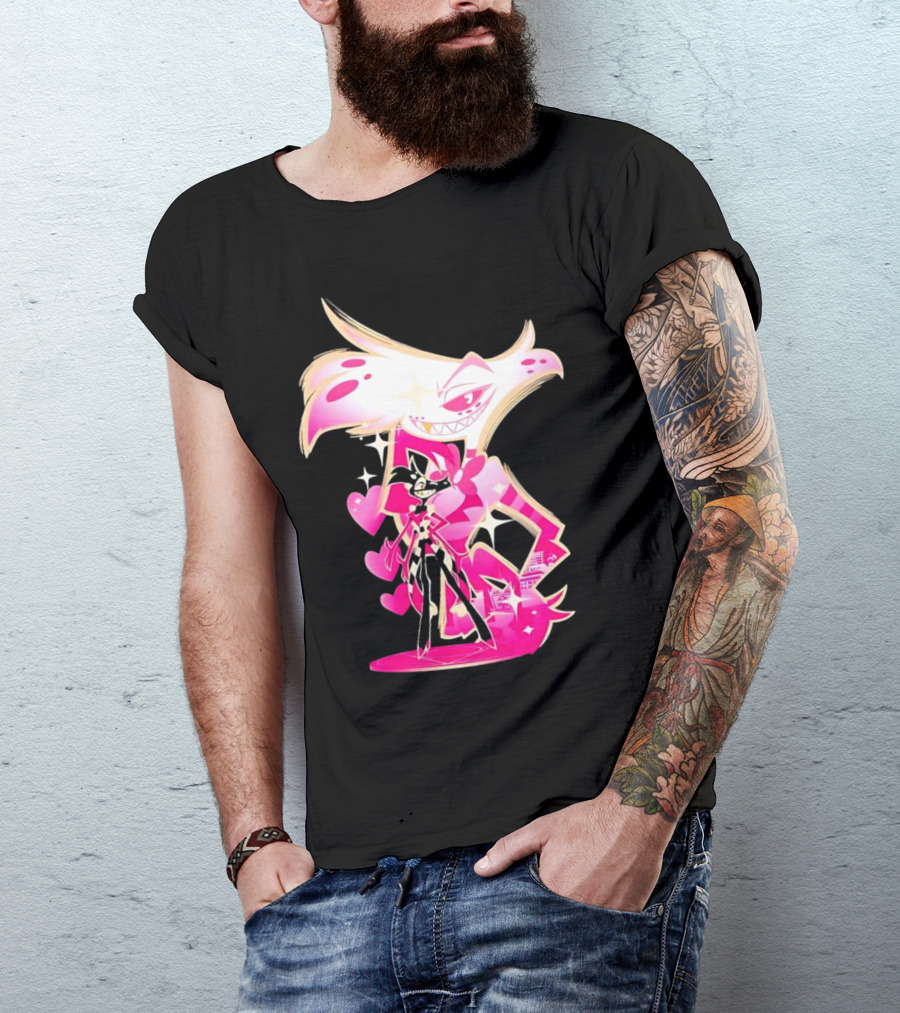 Angel Dust And Alastor Design Hazbin Hotel Series T-Shirt