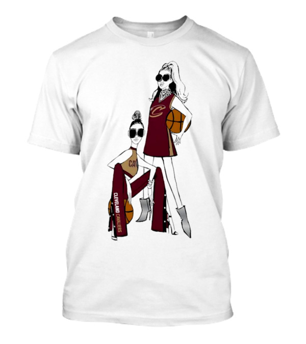 Cleveland Cavaliers G-III 4Her Basketball Girls Fitted Fashion T-Shirt