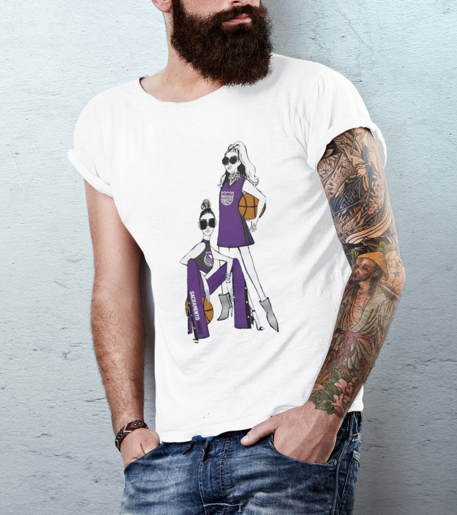 Sacramento Kings G-III 4Her Basketball Girls Fashion T-Shirt