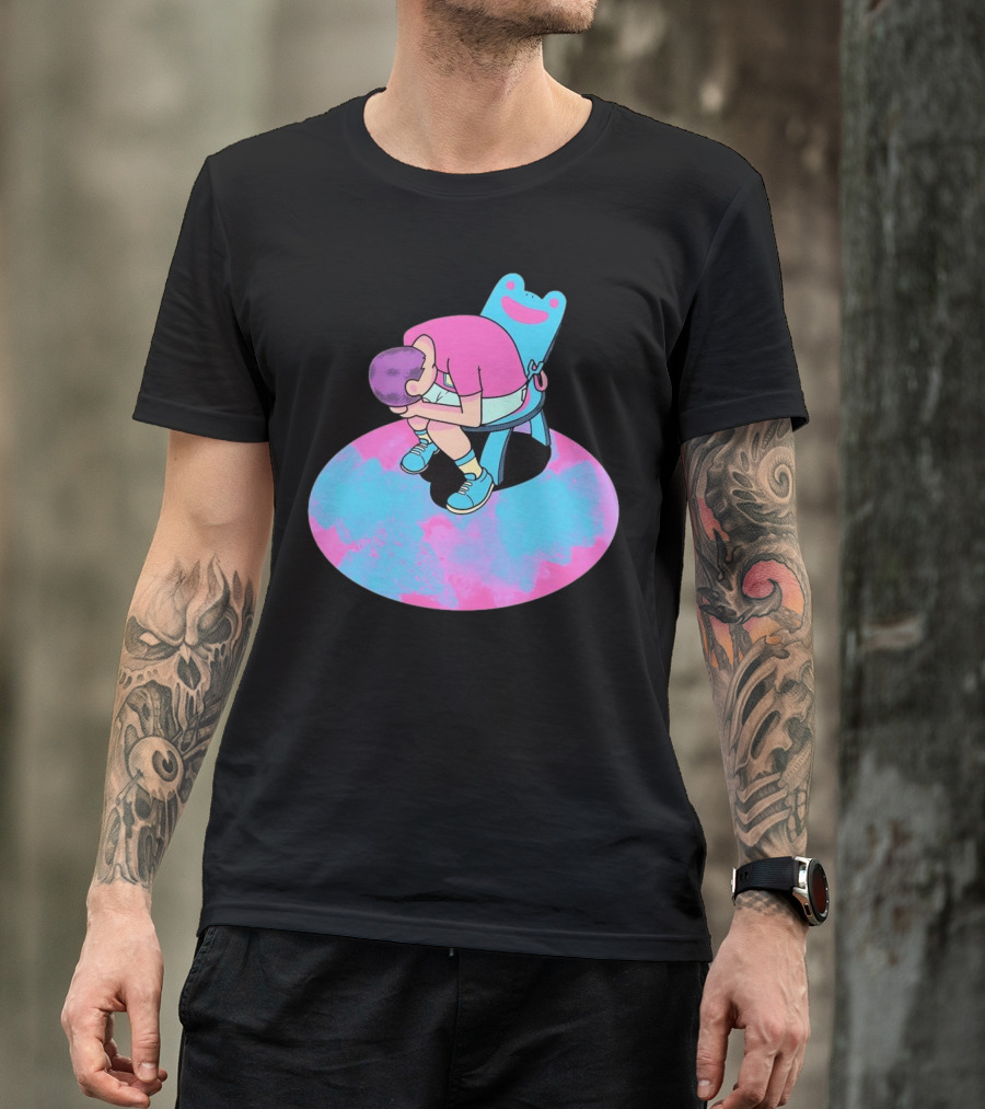 Bell Tolls X My Bells Child In Chair Art With Pink And Blue Palette T-Shirt