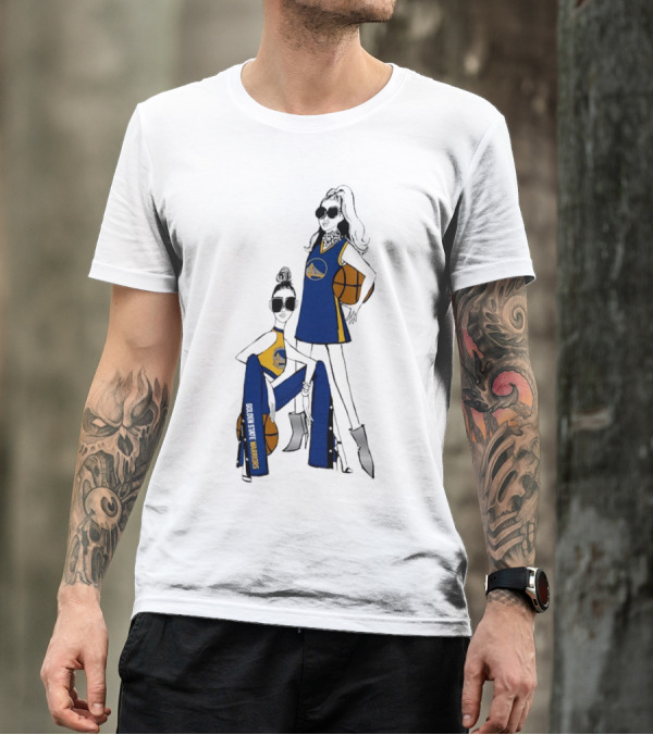 Golden State Warriors G-III 4Her Basketball Girls Fitted Fashion T-Shirt
