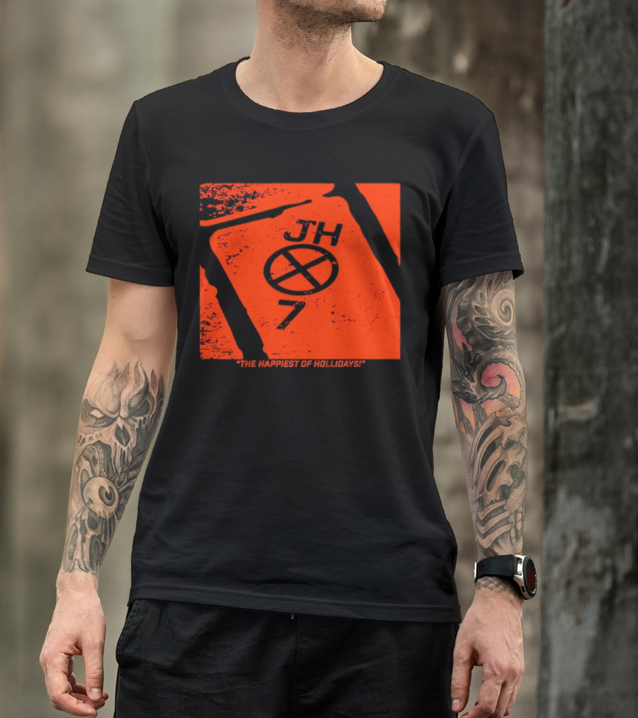 Jackson Holliday JH7 The Happiest Of Hollidays Baltimore Orioles EUTAW St T-Shirt