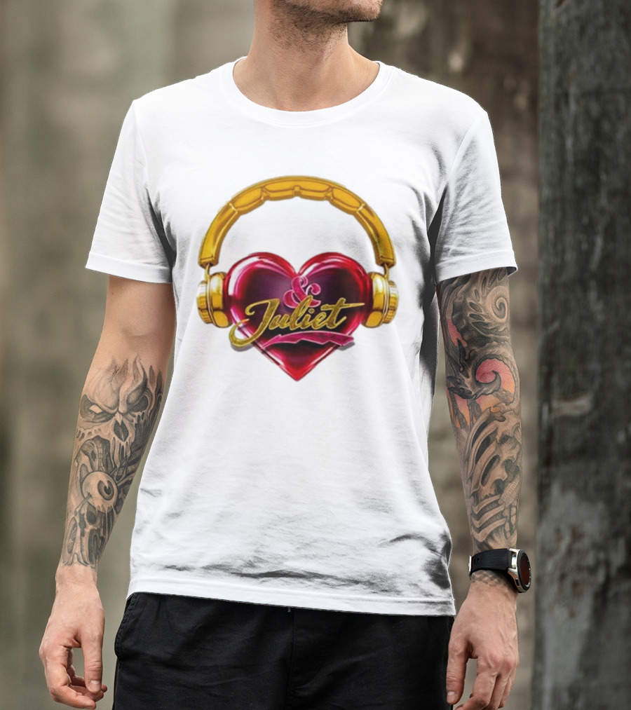 Broadway Juliet Heart Headphones T-Shirt