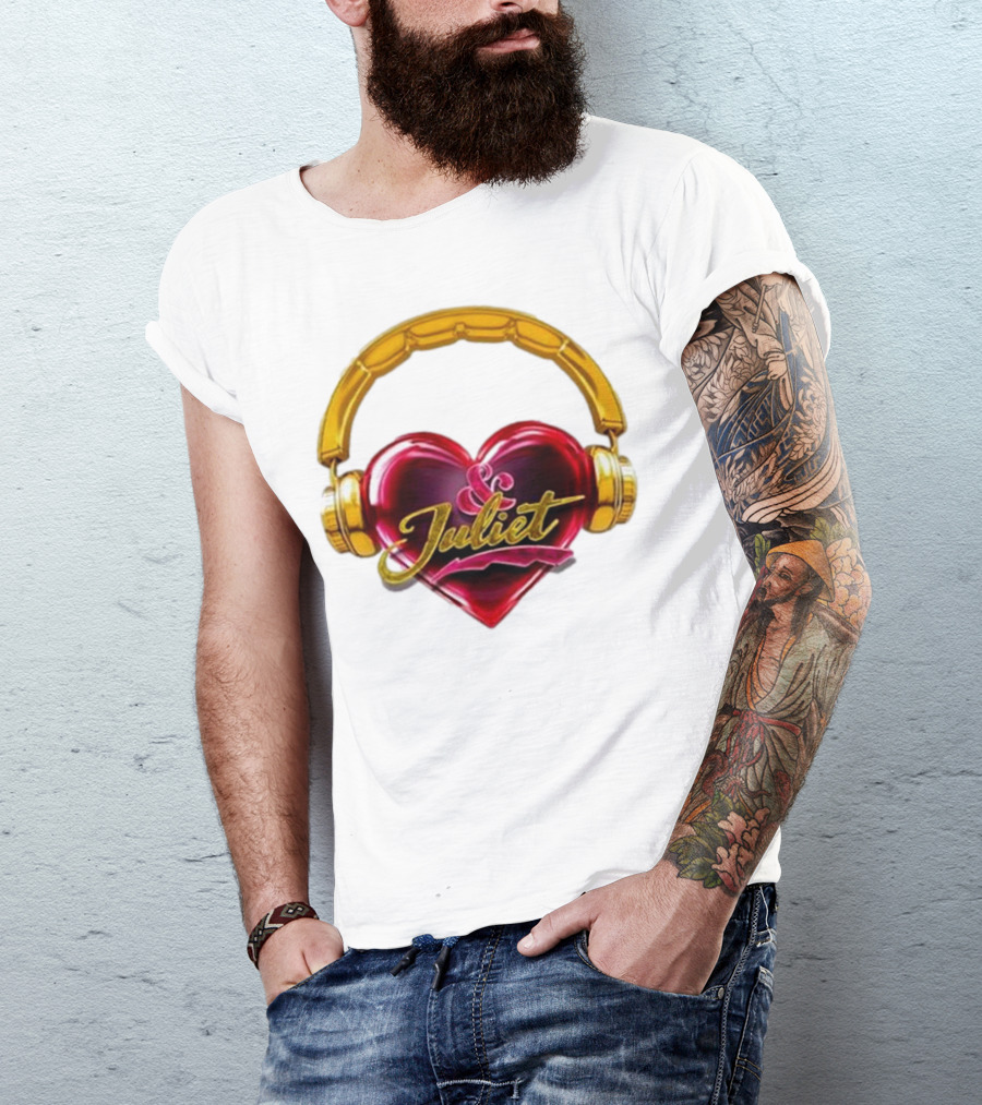 Broadway Juliet Heart Headphones T-Shirt