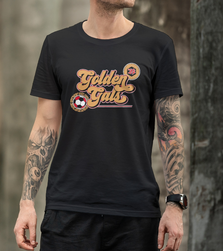 USWNTPA Golden Gals 24 Soccer USA T-Shirt