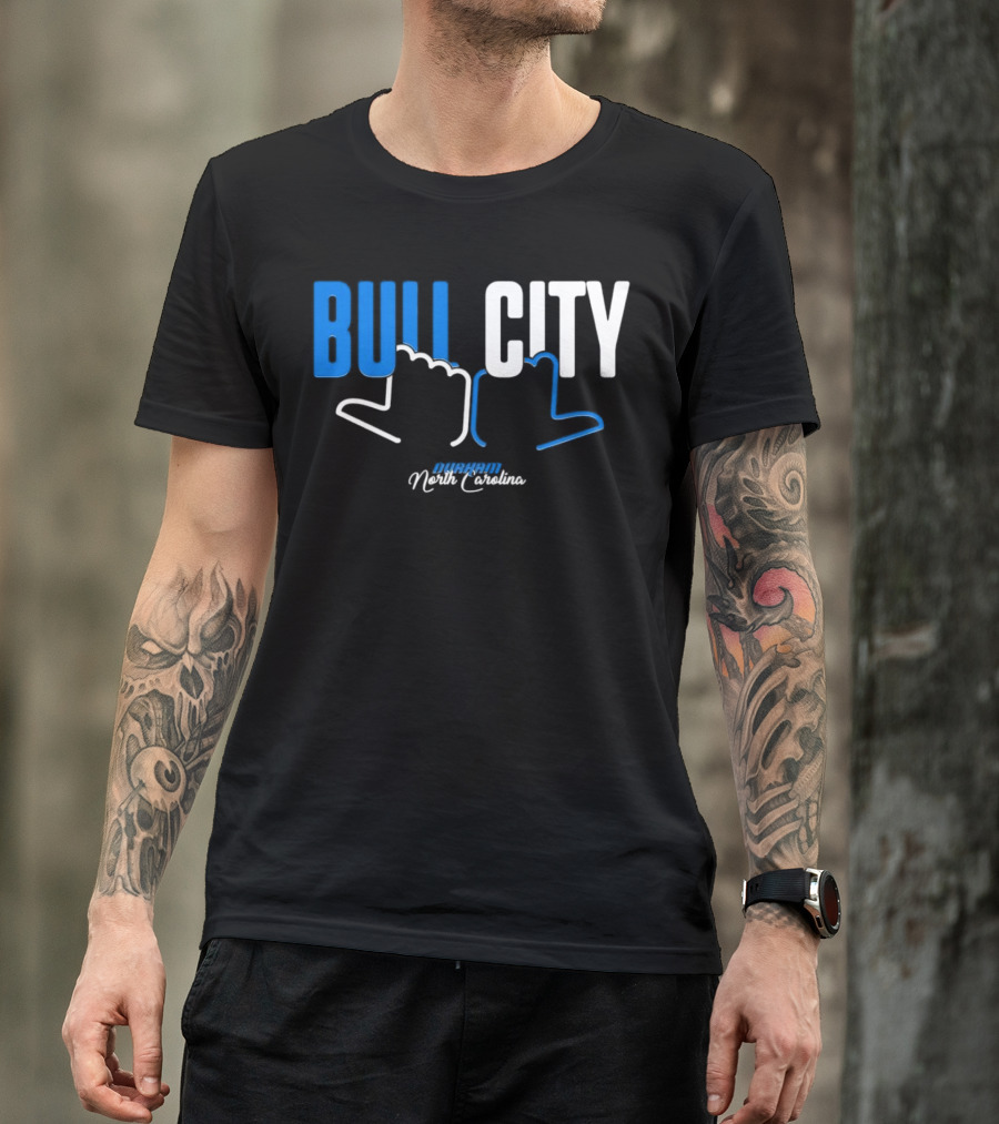 Durham North Carolina Bull City Hands T-Shirt