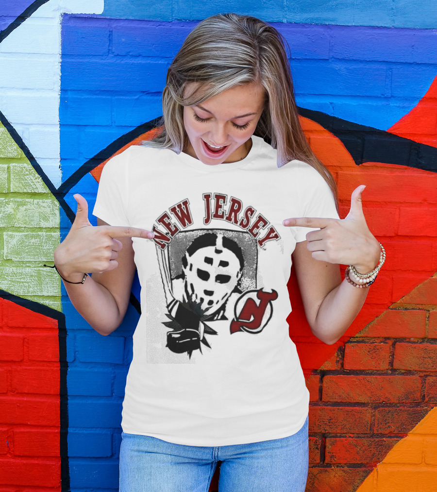 New Jersey Devils Retro Goalie Mask T-Shirt