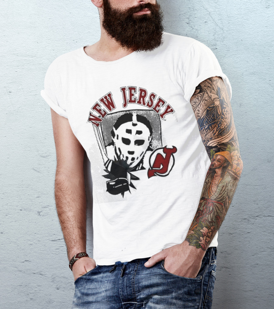 New Jersey Devils Retro Goalie Mask T-Shirt