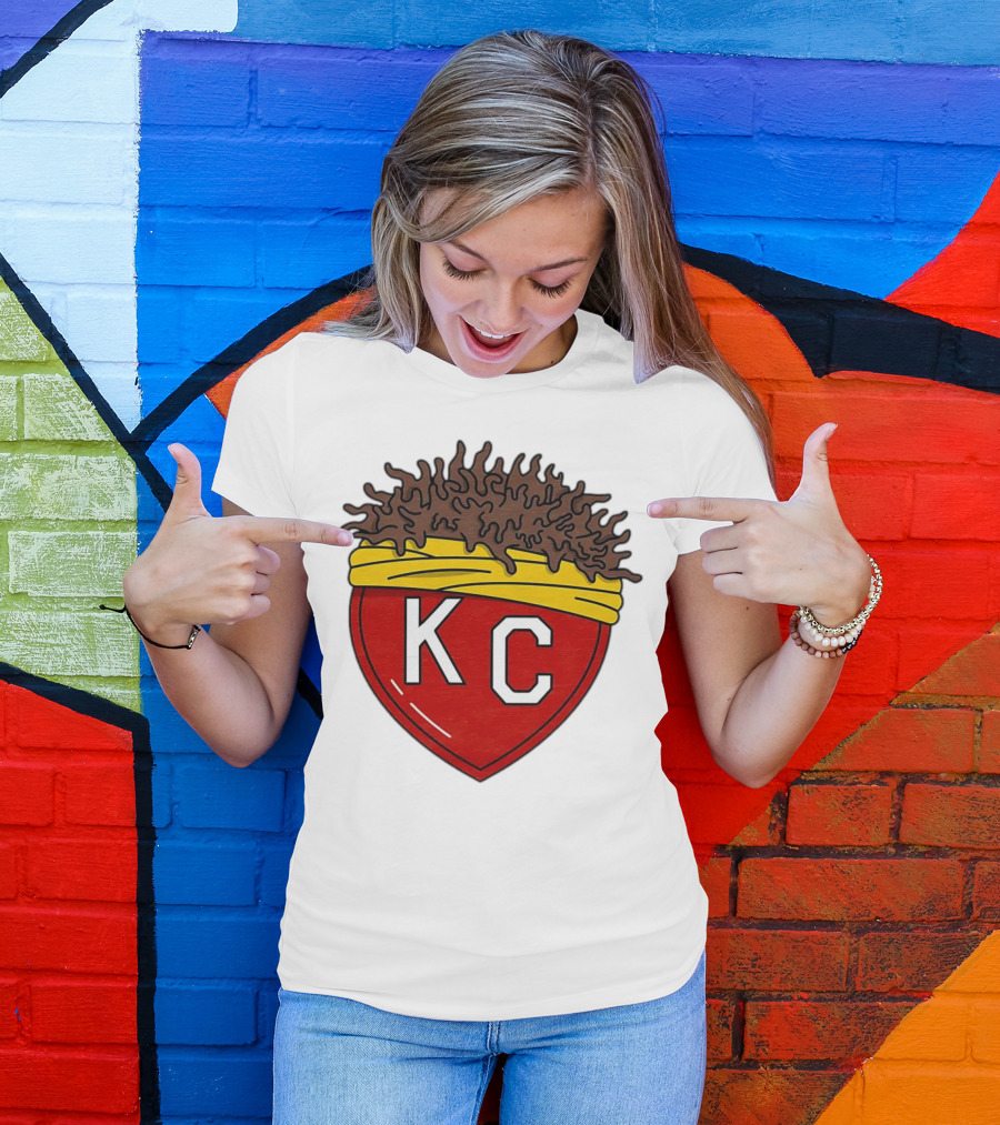 Kansas City Chiefs KC Heart French Fries T-Shirt