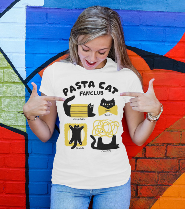 Pasta Cat Fanclub Penne Purrter ZitiFeline Pawrioli Meowgetty T-Shirt