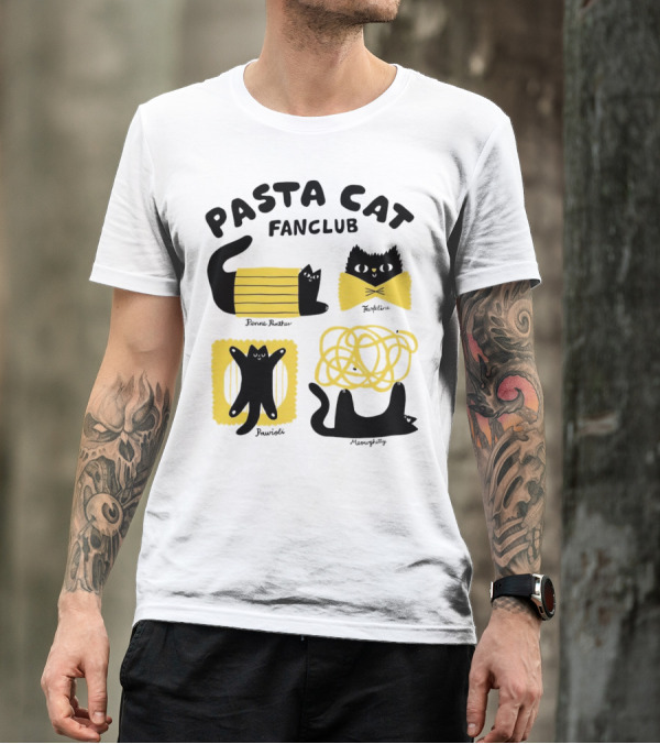 Pasta Cat Fanclub Penne Purrter ZitiFeline Pawrioli Meowgetty T-Shirt