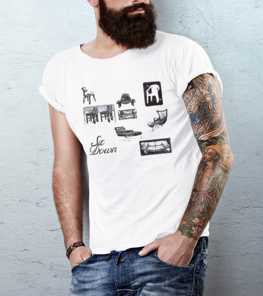 Sit Down More Chairs Armchair Couch T-Shirt