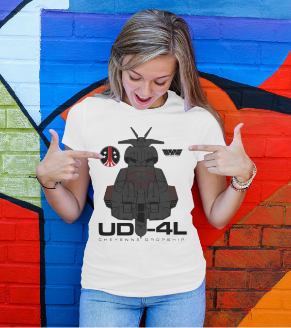 Alien UD-4L Cheyenne Dropship Weyland Yutani Corporation Badge T-Shirt