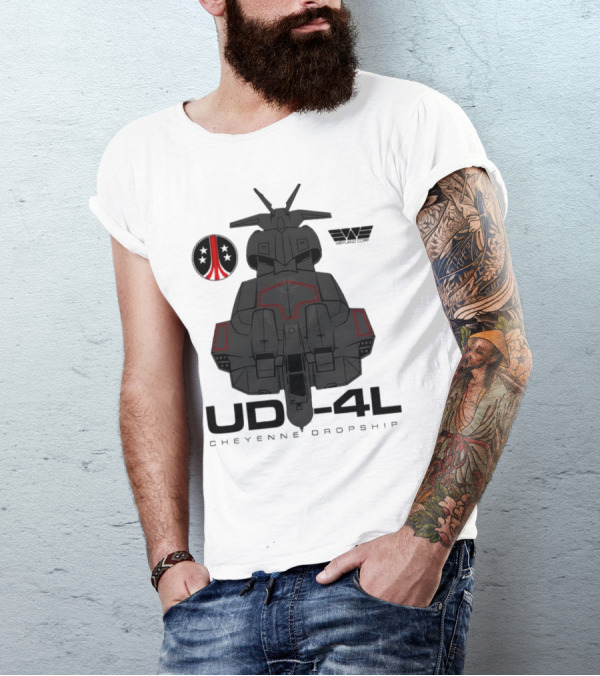 Alien UD-4L Cheyenne Dropship Weyland Yutani Corporation Badge T-Shirt