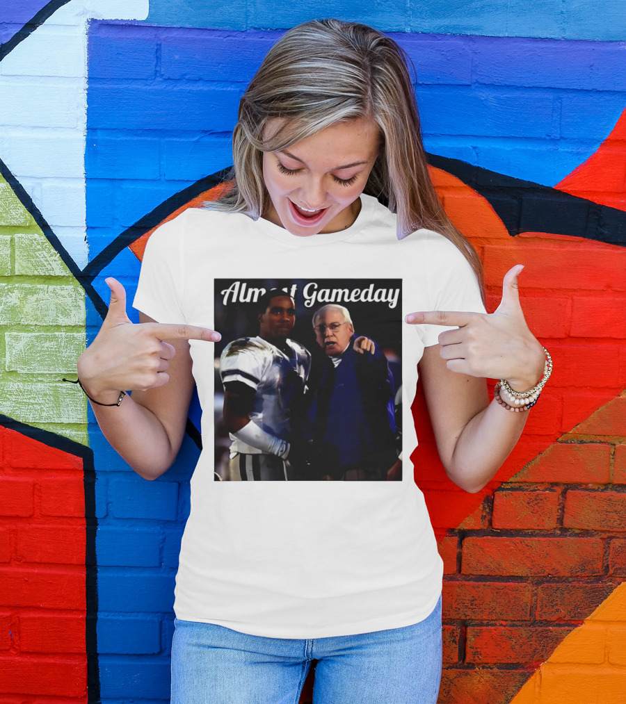Almost Gameday Bill Snyder Coach K-State Wildcats Player Interaction T-Shirt