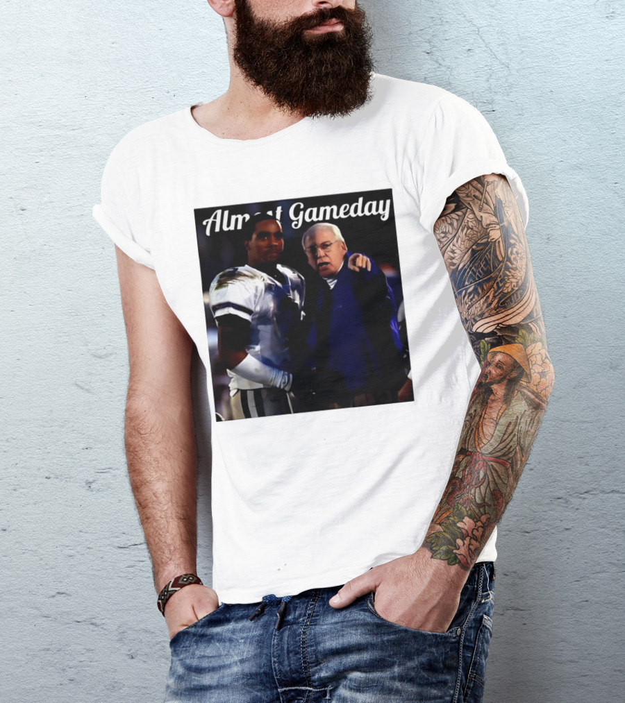 Almost Gameday Bill Snyder Coach K-State Wildcats Player Interaction T-Shirt