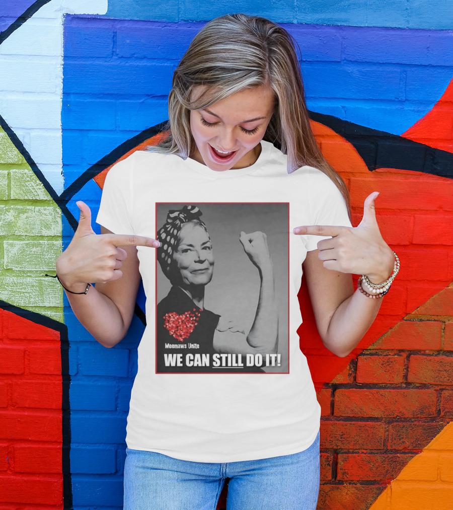 Meemaws Unite We Can Still Do It Polka Dot Bandana Heart T-Shirt