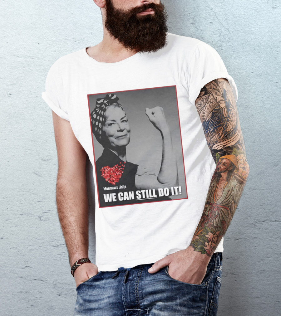 Meemaws Unite We Can Still Do It Polka Dot Bandana Heart T-Shirt