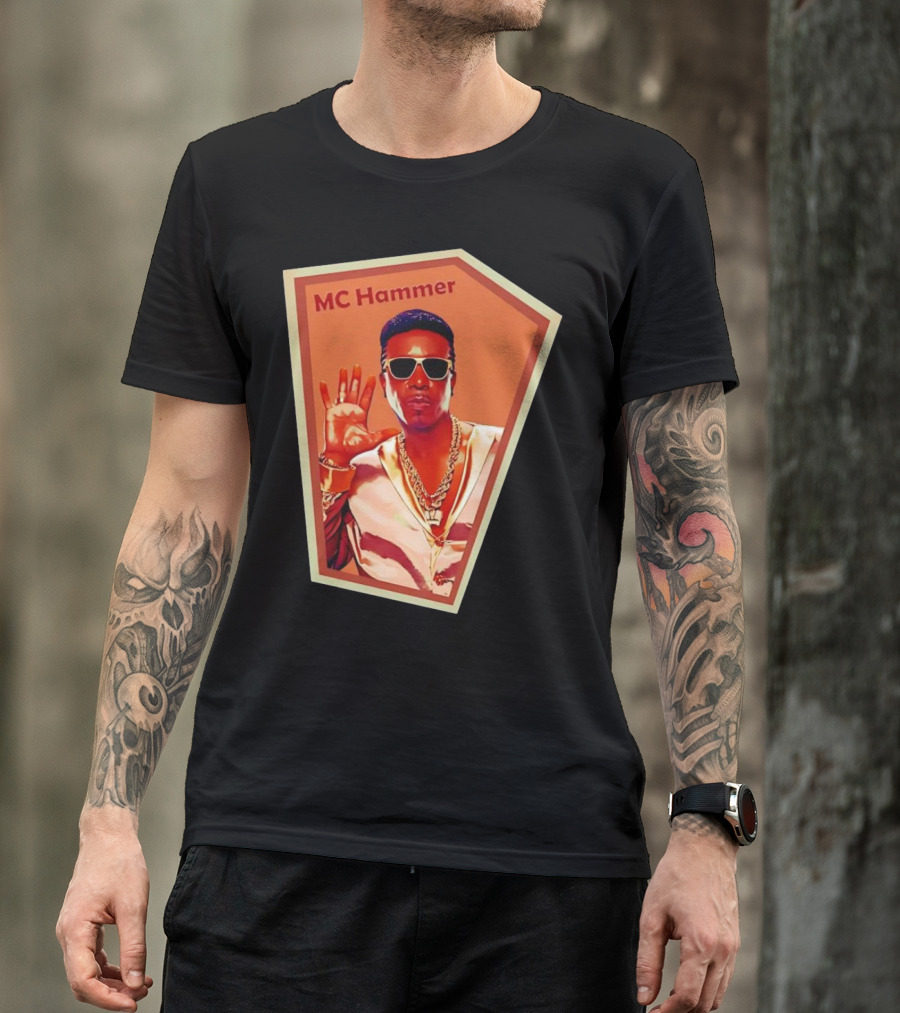 MC Hammer Retro Iconic Style Sunglasses Chains Wave Hand Gesture T-Shirt