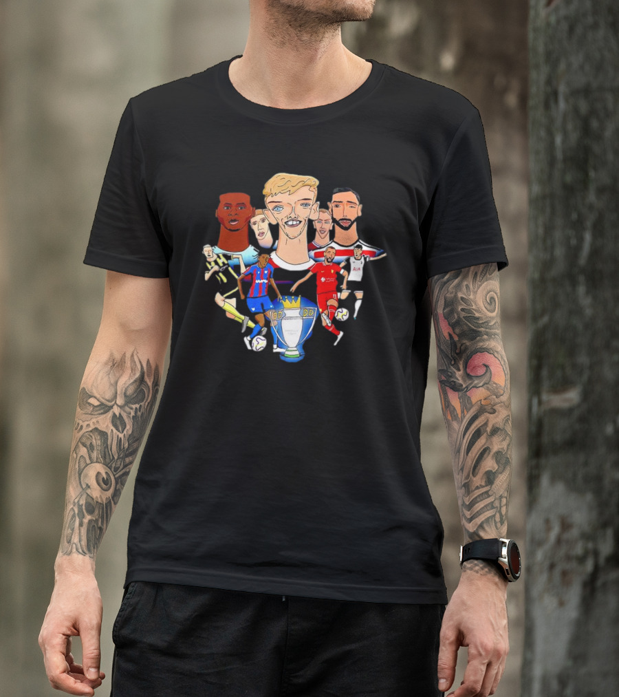 Premier League Stars With Trophy T-Shirt