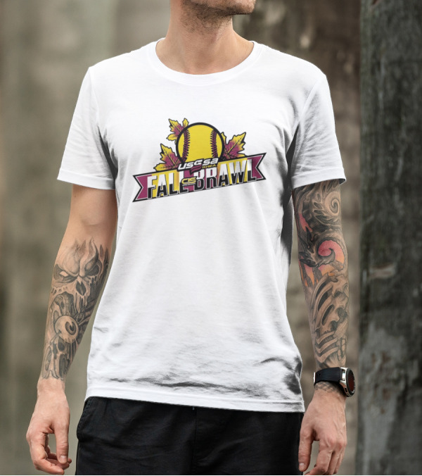 USSSA Iowa Fast Pitch CIS Fall Brawl Leaf Softball T-Shirt