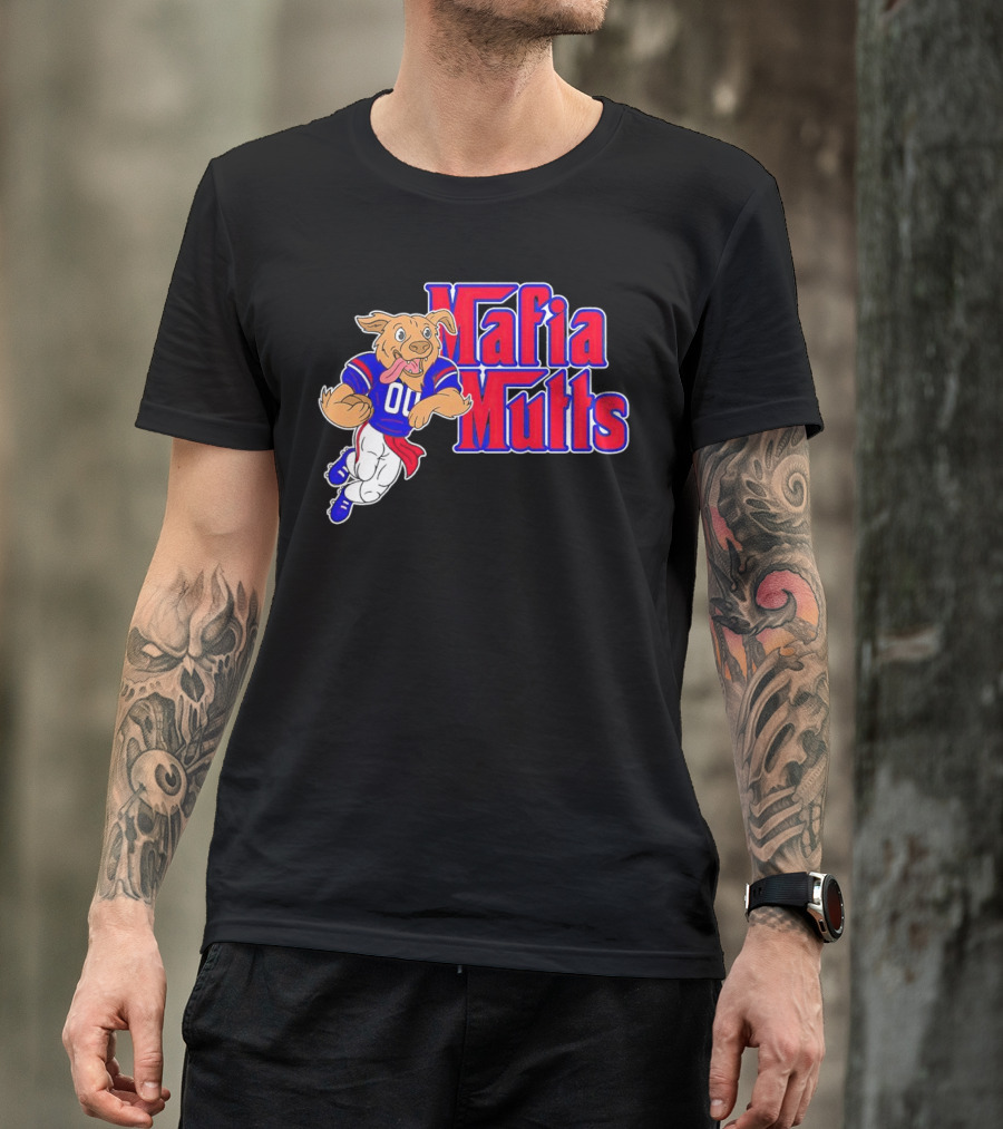 Buffalo Bills Mafia Mutts 01 Football Dog Cartoon T-Shirt