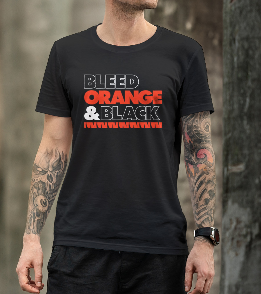 Cincinnati Bengals Bleed Orange And Black T-Shirt