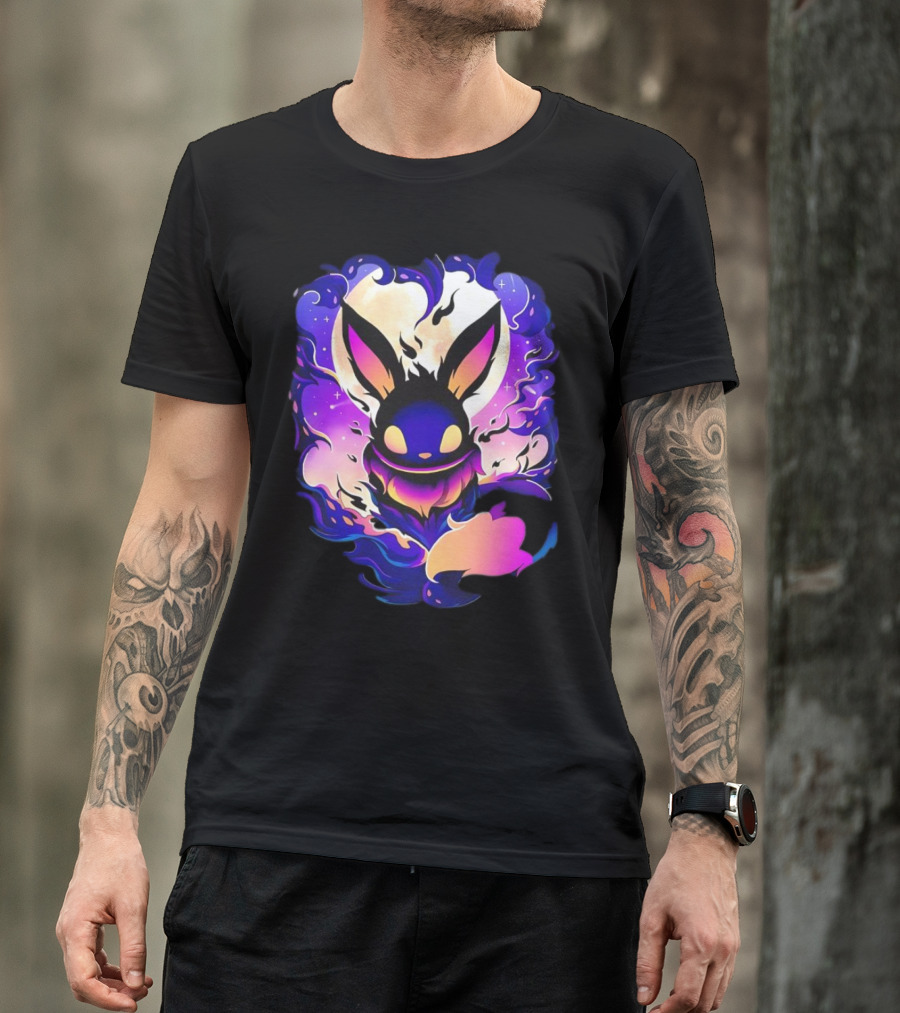 Eevee Darkness Cosmic Evolution Fantasy Anime T-Shirt
