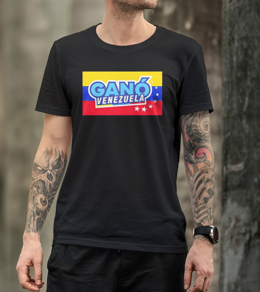 Ganó Venezuela Bandera Colores Estrellas T-Shirt
