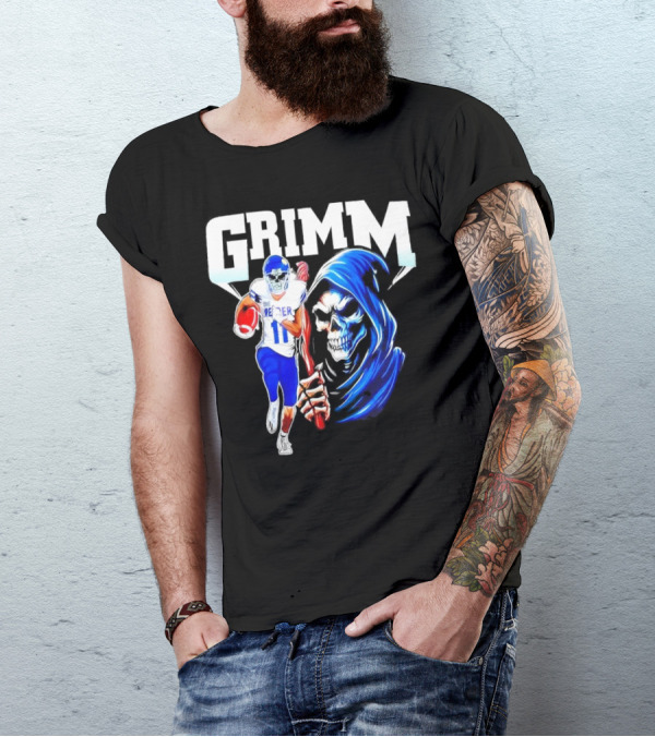 Grimm Reaper Kansas Jayhawks Football 11 Luke Grimm T-Shirt