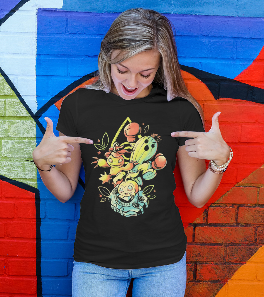 Tanemon Palmon Togemon Retro Digivice T-Shirt