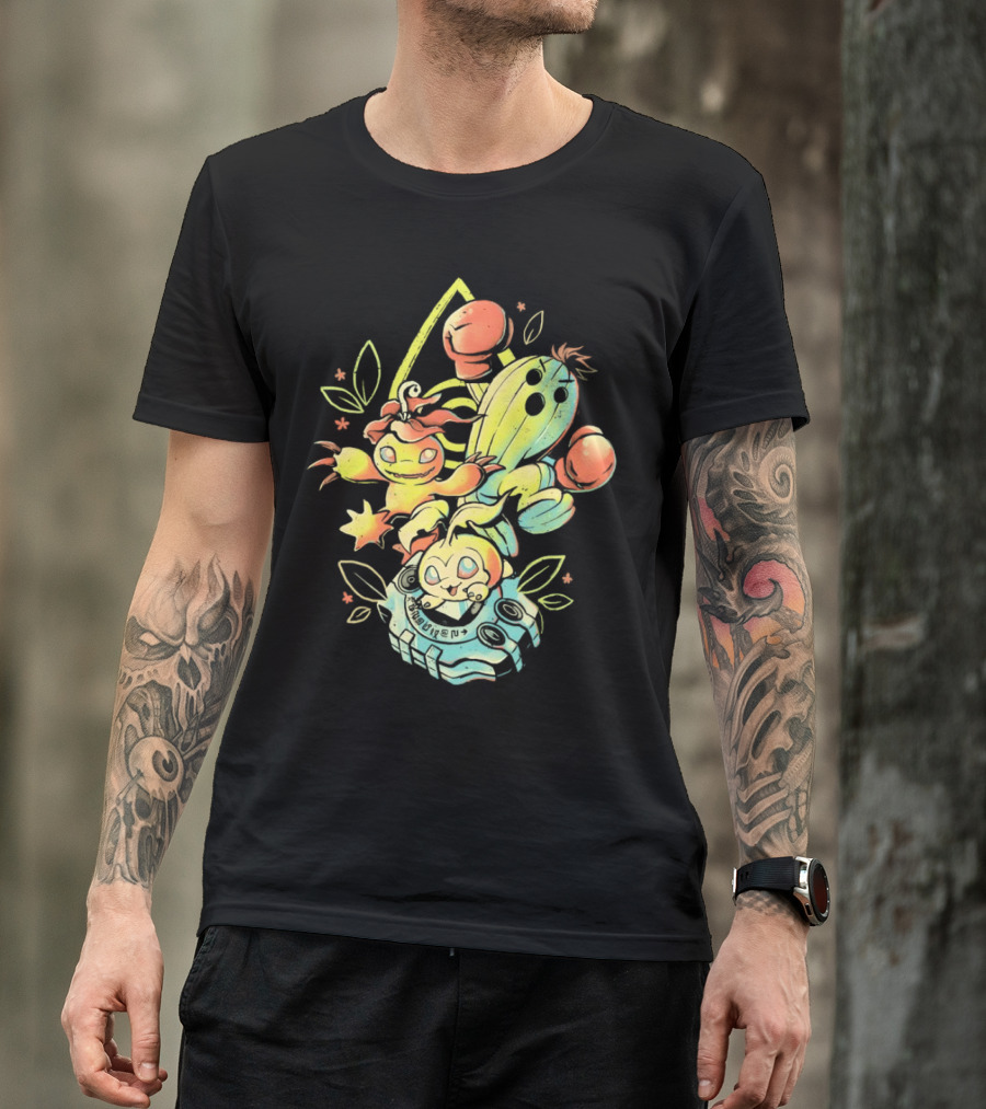 Tanemon Palmon Togemon Retro Digivice T-Shirt