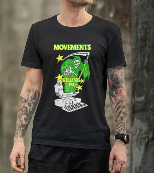 Movements Killing Time Reaper With Computer T-Shirt