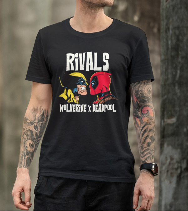 Rivals Wolverine X Deadpool Faceoff T-Shirt