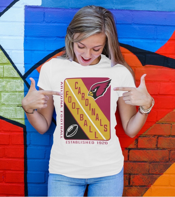 Arizona Cardinals Football Established 1920 Starter Shield T-Shirt