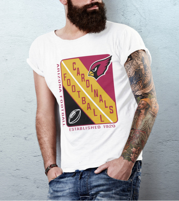 Arizona Cardinals Football Established 1920 Starter Shield T-Shirt