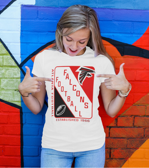 Atlanta Falcons Football Established 1966 Shield T-Shirt