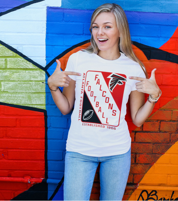 Atlanta Falcons Football Established 1966 Shield T-Shirt