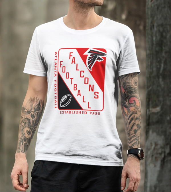 Atlanta Falcons Football Established 1966 Shield T-Shirt