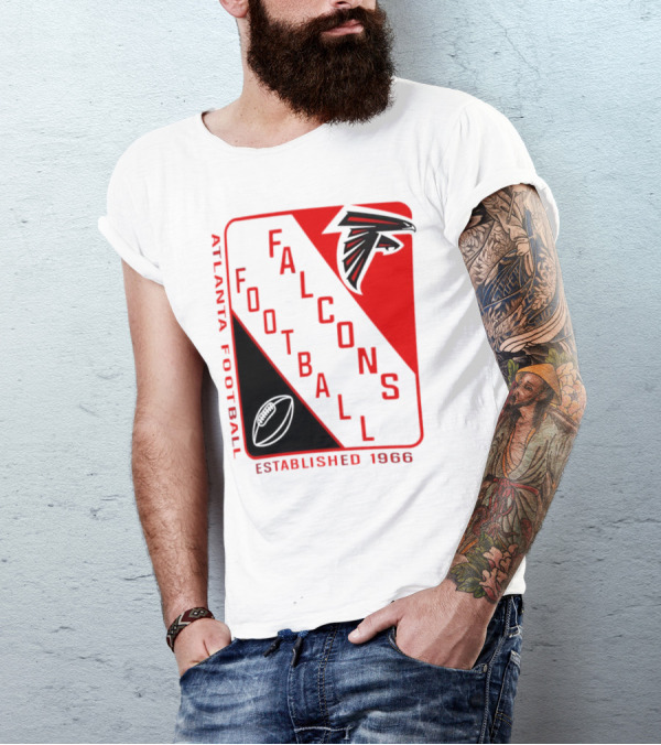 Atlanta Falcons Football Established 1966 Shield T-Shirt