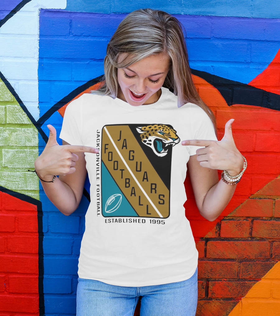 Jacksonville Jaguars Football Established 1995 Jaguars Football T-Shirt