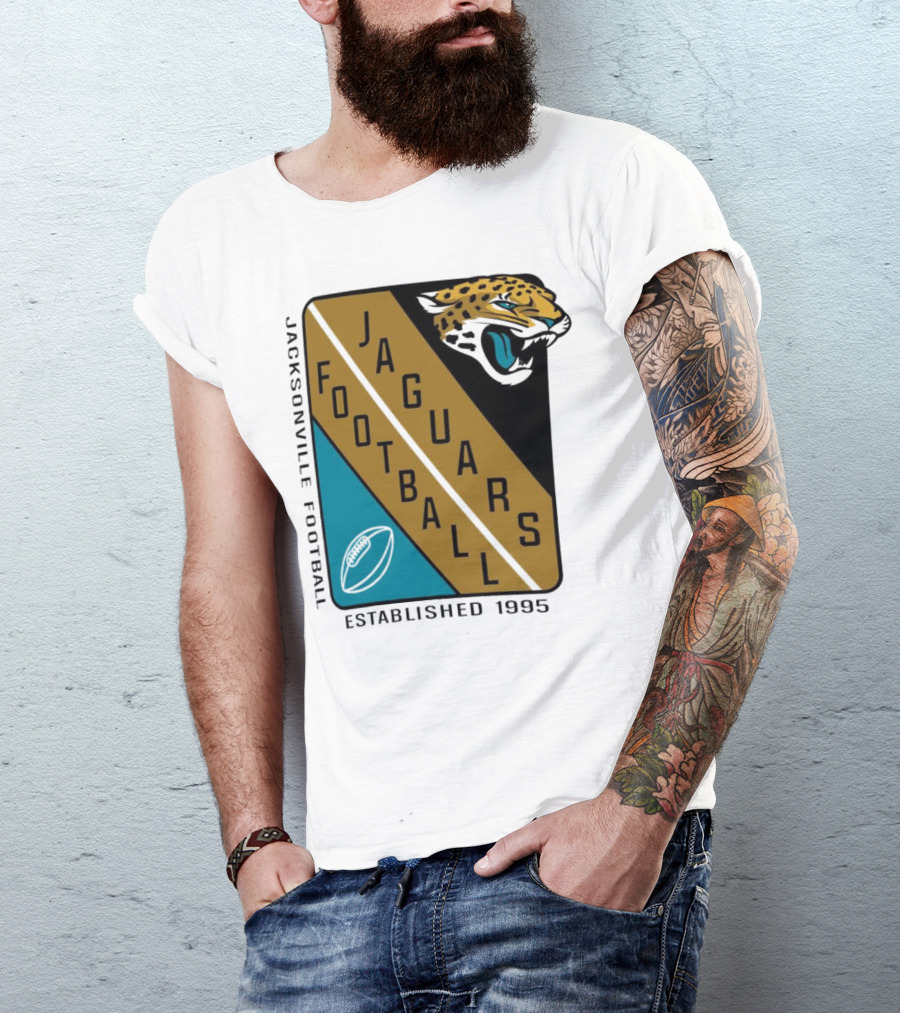 Jacksonville Jaguars Football Established 1995 Jaguars Football T-Shirt