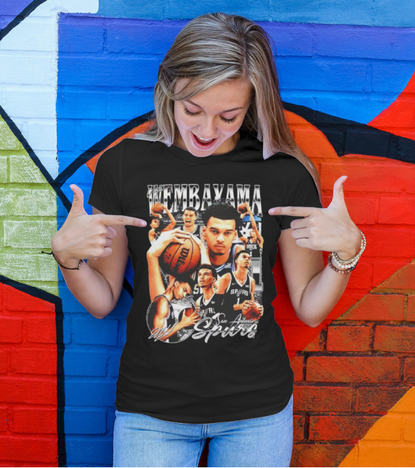 Wembanyama San Antonio Spurs 1 Basketball T-Shirt