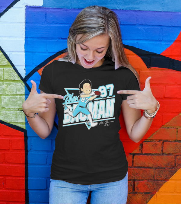 Tulane Green Wave Alex Bauman 87 Cartoon Football Character T-Shirt