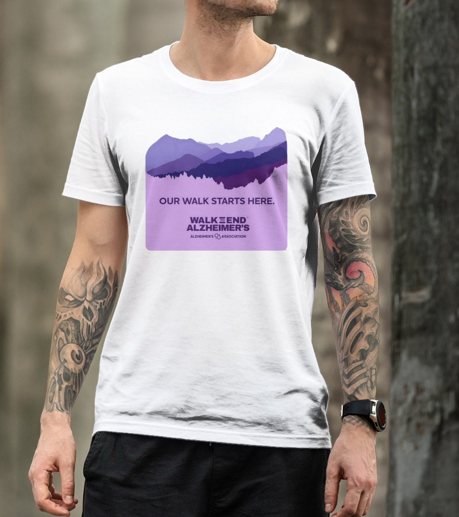 Our Walk Starts Here Walk To End Alzheimer’s Alzheimer's Association T-Shirt