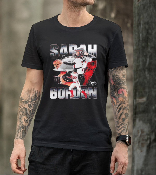Sarah Gordon 7 Georgia Bulldogs T-Shirt