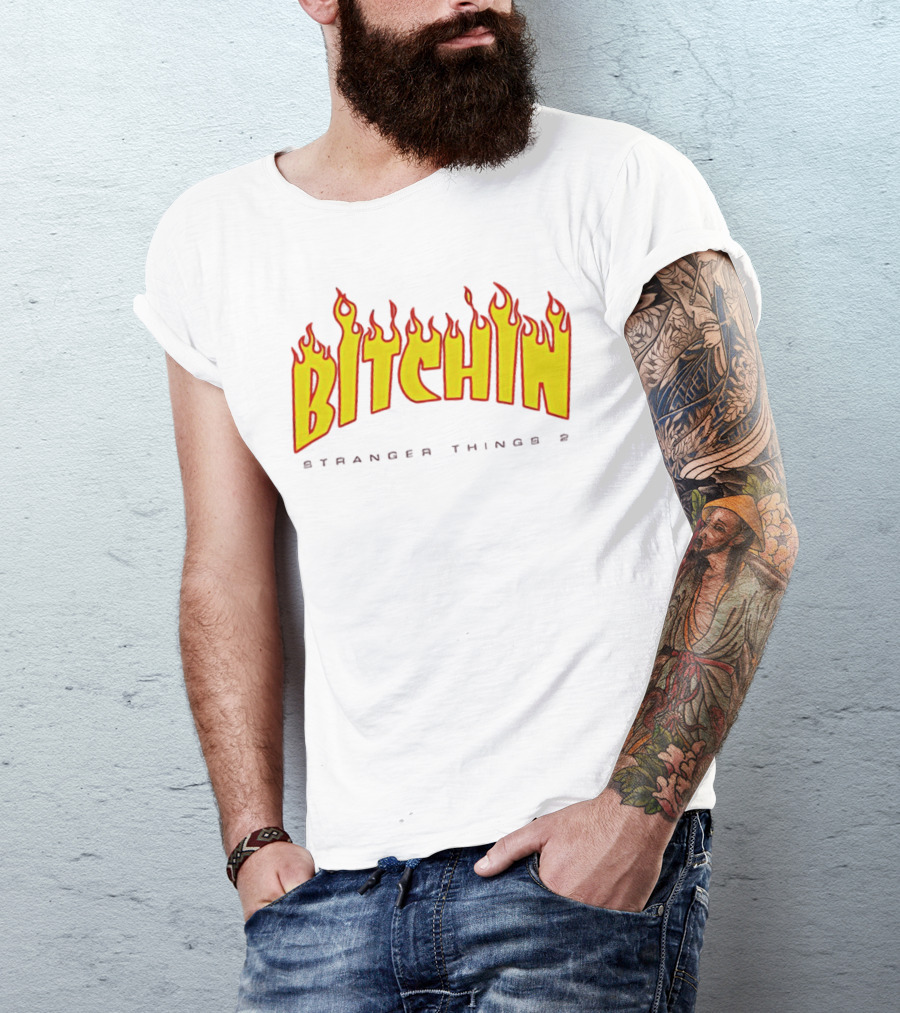 Bitchin Stranger Things 2 Flame T-Shirt
