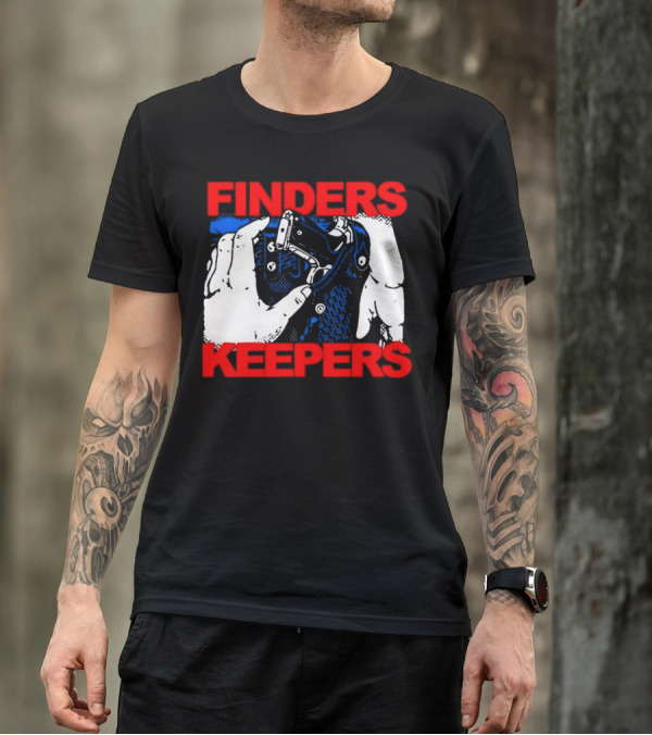 Finders Keepers Gun In Holster Pop T-Shirt